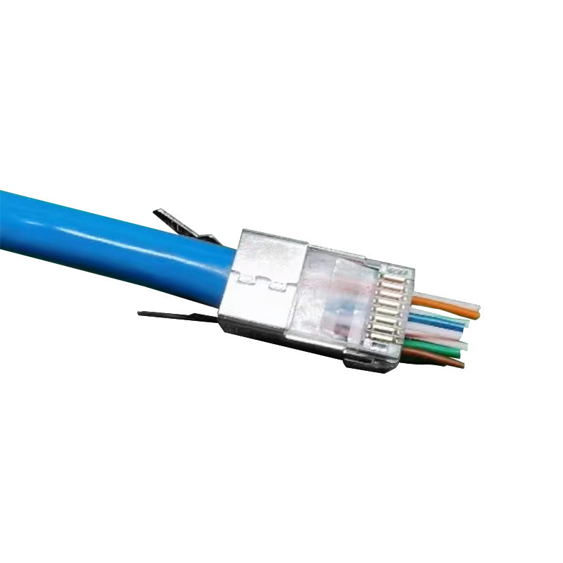 CAT6A CAT7 FTP 8P8C RJ45モジュラープラグスルー