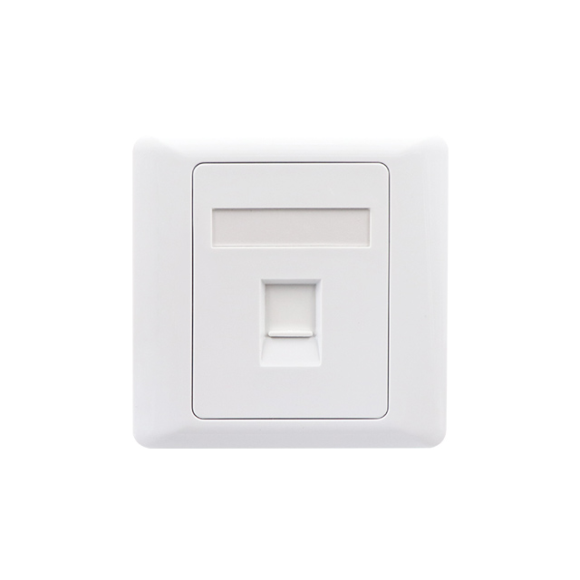 86タイプFACEPLATE 1ポートをシャッター付き