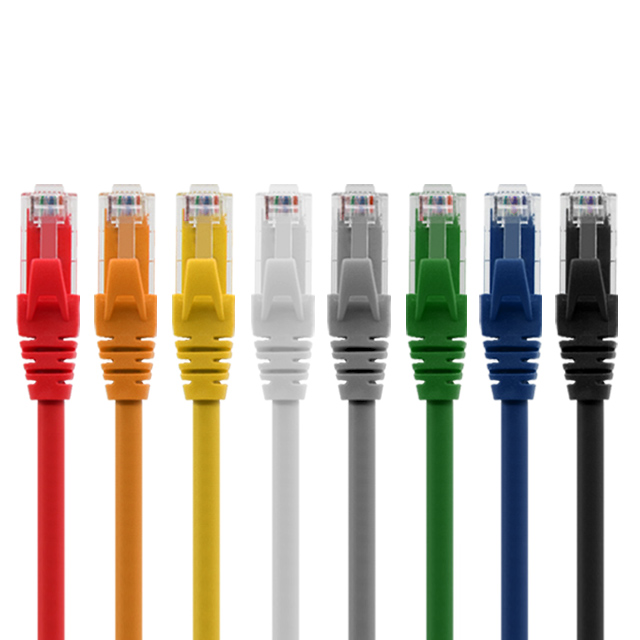 CAT6 UTP 24AWG PVCベア銅パッチコード