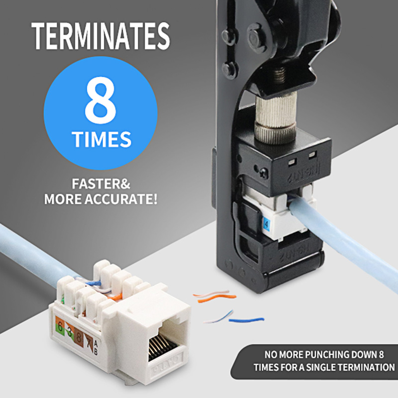RJ45キーストーンジャックパンチダウンスピード終了ツール90度PX-T-FN