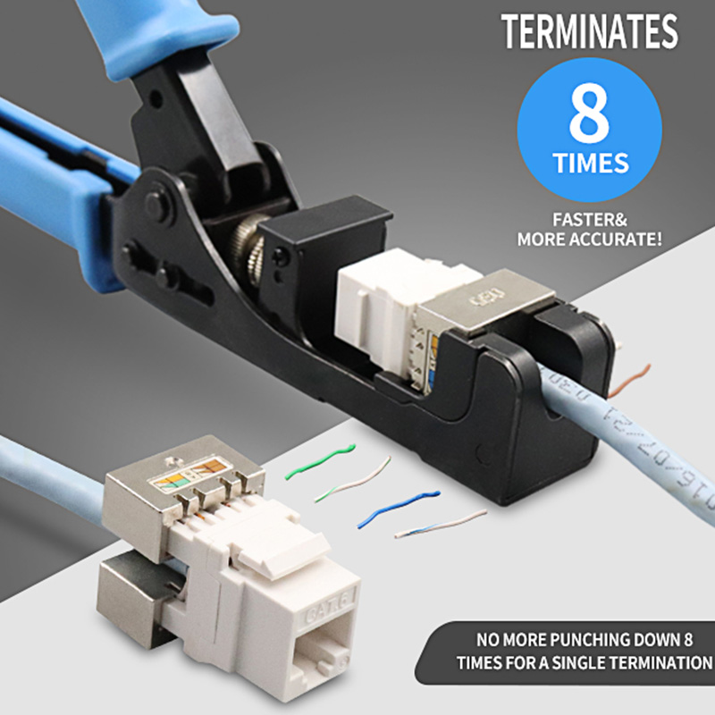 RJ45キーストーンジャックパンチダウンスピード終了ツール180度PX-T-DS