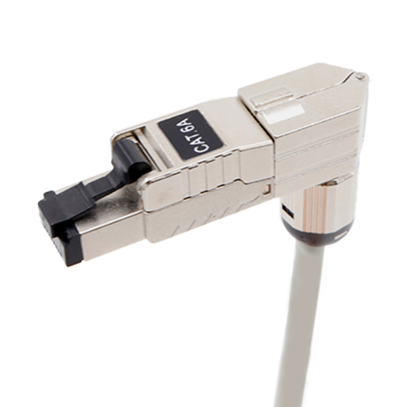 CAT6A STP 90 度ツールレス ネットワーク モジュール